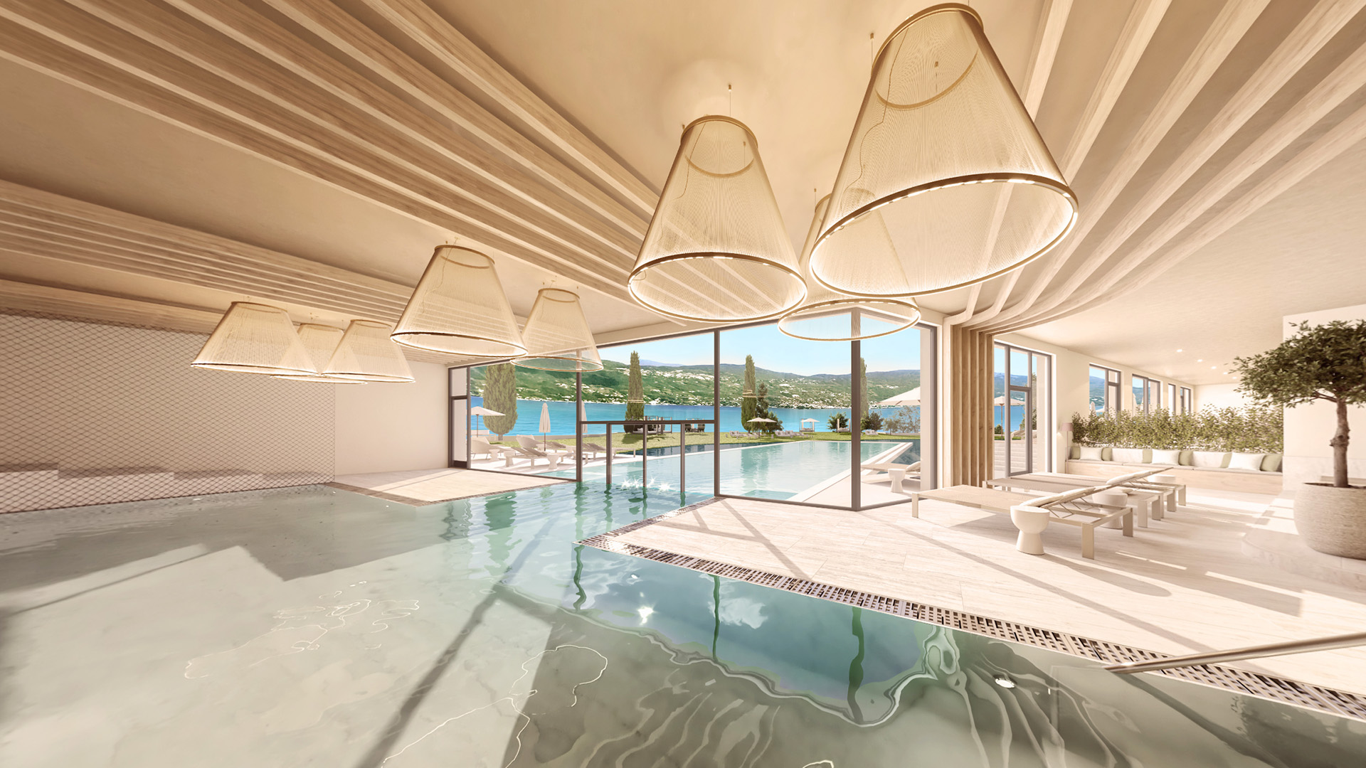 Hotel at Lake Garda with pool and lake view